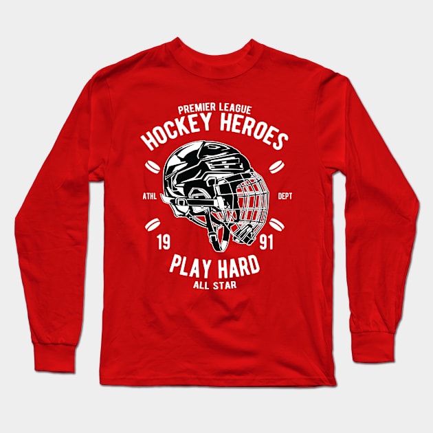 Hockey Heroes Long Sleeve T-Shirt by PaunLiviu